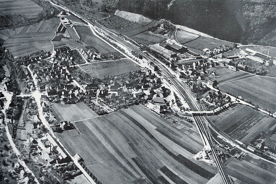 Luftaufnahme Süßen 1922